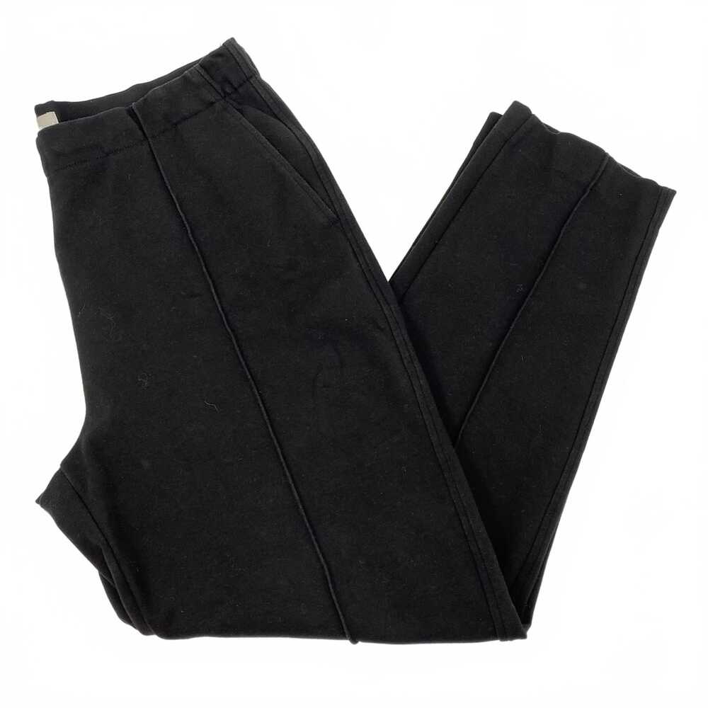 Everlane Black Pleated Front Drawstring Trousers | Regular L
